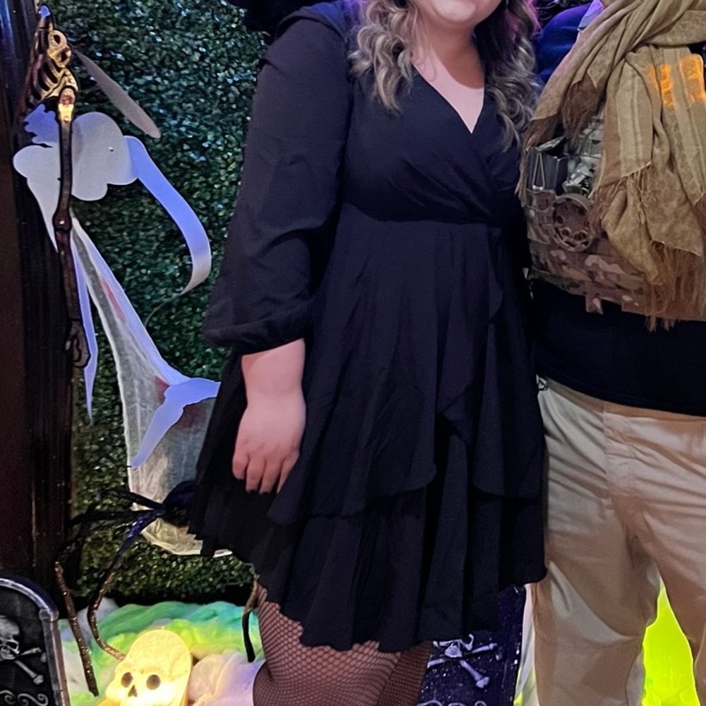 Short Black Women's Dress plus size